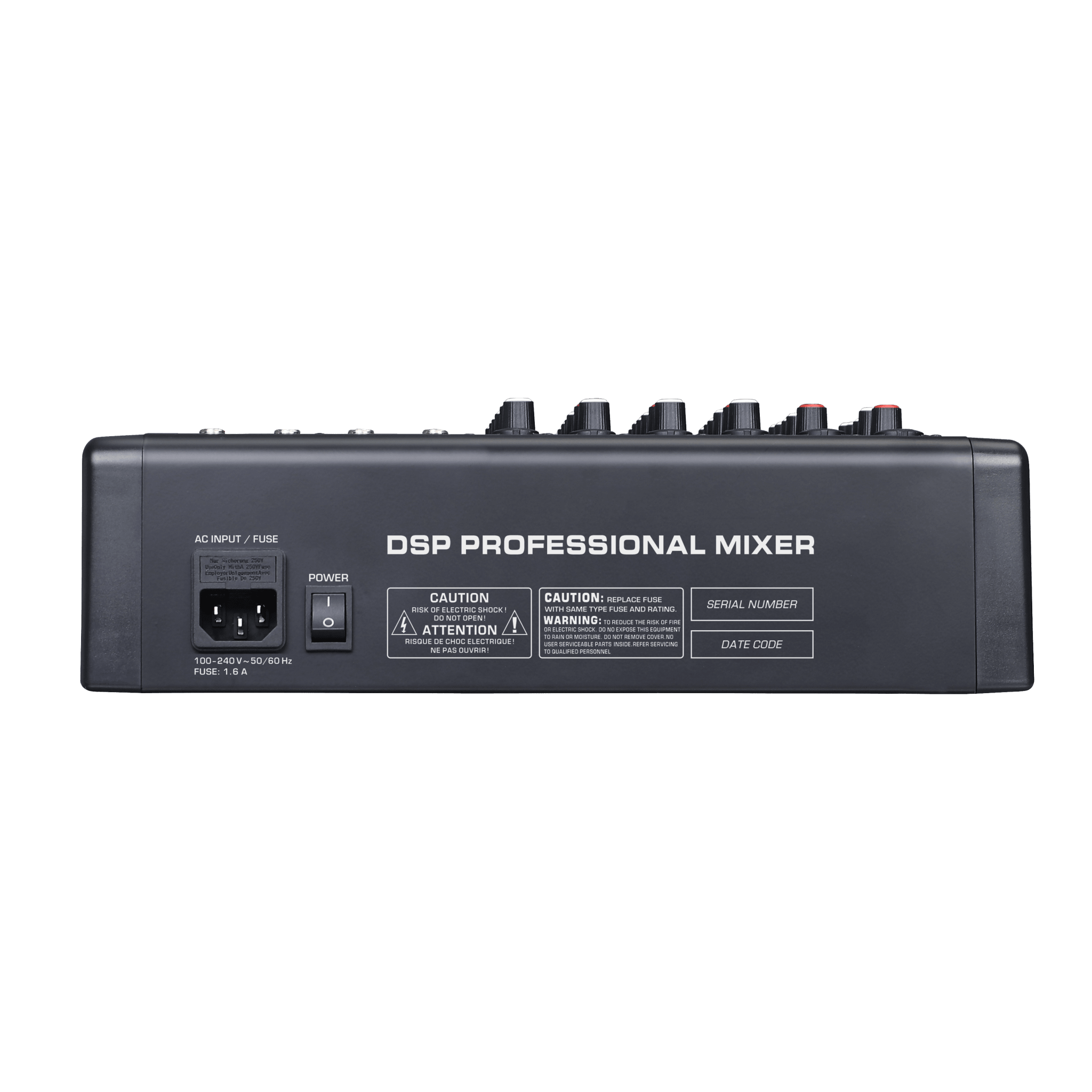 Consola de Mezcla Analógica | 8 Canales | 6 Entradas Mic/Línea | 12 Salidas | DSP Efectos | USB Media | Bluetooth | Montaje en Rack