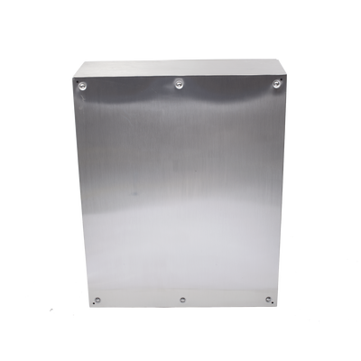 Gabinete de Acero Inoxidable IP66 Uso en Intemperie (800 x 1000 x 300 mm) con Placa Interna Galvanizada.