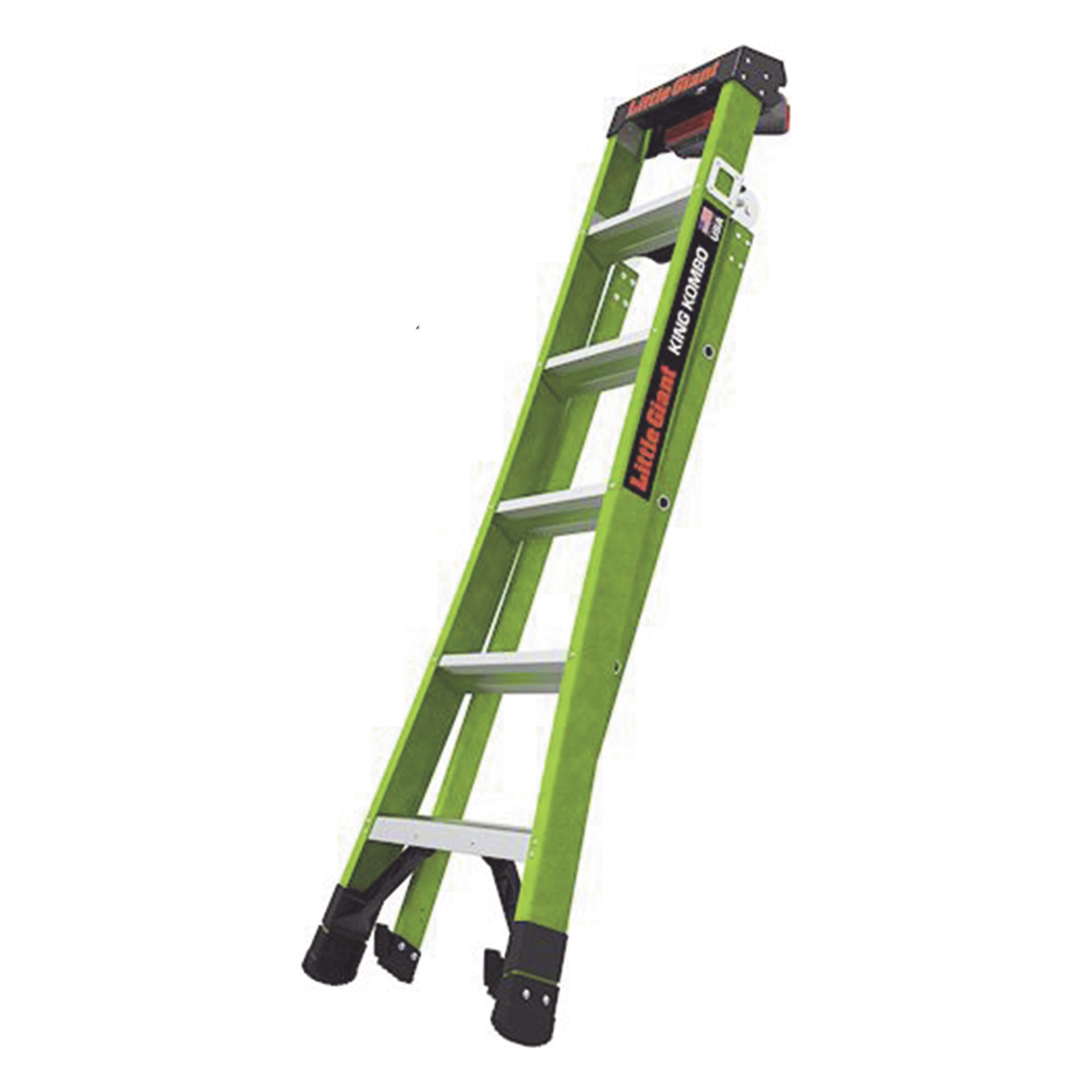 Escalera de Tijera 3 en 1 de 1.8 Metros, Fibra de Vidrio (SKU13906-001). Hecha en E.U.A. (Versión 2.0)