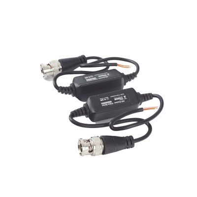 Kit de Transceptores (Baluns) para EXTERIOR TurboHD Hasta 4K HD-TVI / HD-CVI / AHD / CVBS / COAXITRON / AUDIO POR COAXITRON / Menu OSD / CONECTORES 100% COBRE / Con Cable RF Blindado. Distancia de hasta 200 m en 4K. Calidad PREMIUM