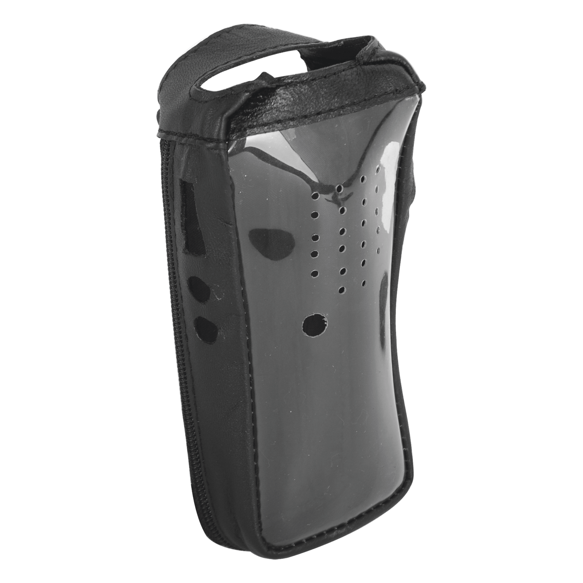 Funda Reforzada de Piel con visor frontal transparente en TK-2202, TK-2212, TK-2302, TK-2402, NX-240, TKD-240.