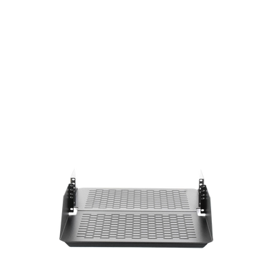 Charola Para Soportar Equipos en Rack de 19in, Ventilada, Frontal y Posterior, Capacidad de 136 Kg, 3UR