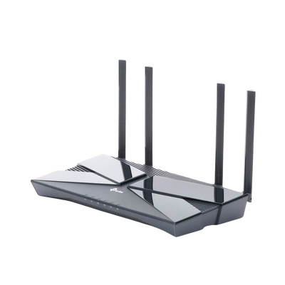 Router WiFi 6 doble banda AX 3000 Mbps / MU-MIMO y OFDMA / 1 Puerto WAN 10/100/1000 Mbps / 4 Puertos LAN 10/100/1000 Mbps / 4 Potentes Antenas.