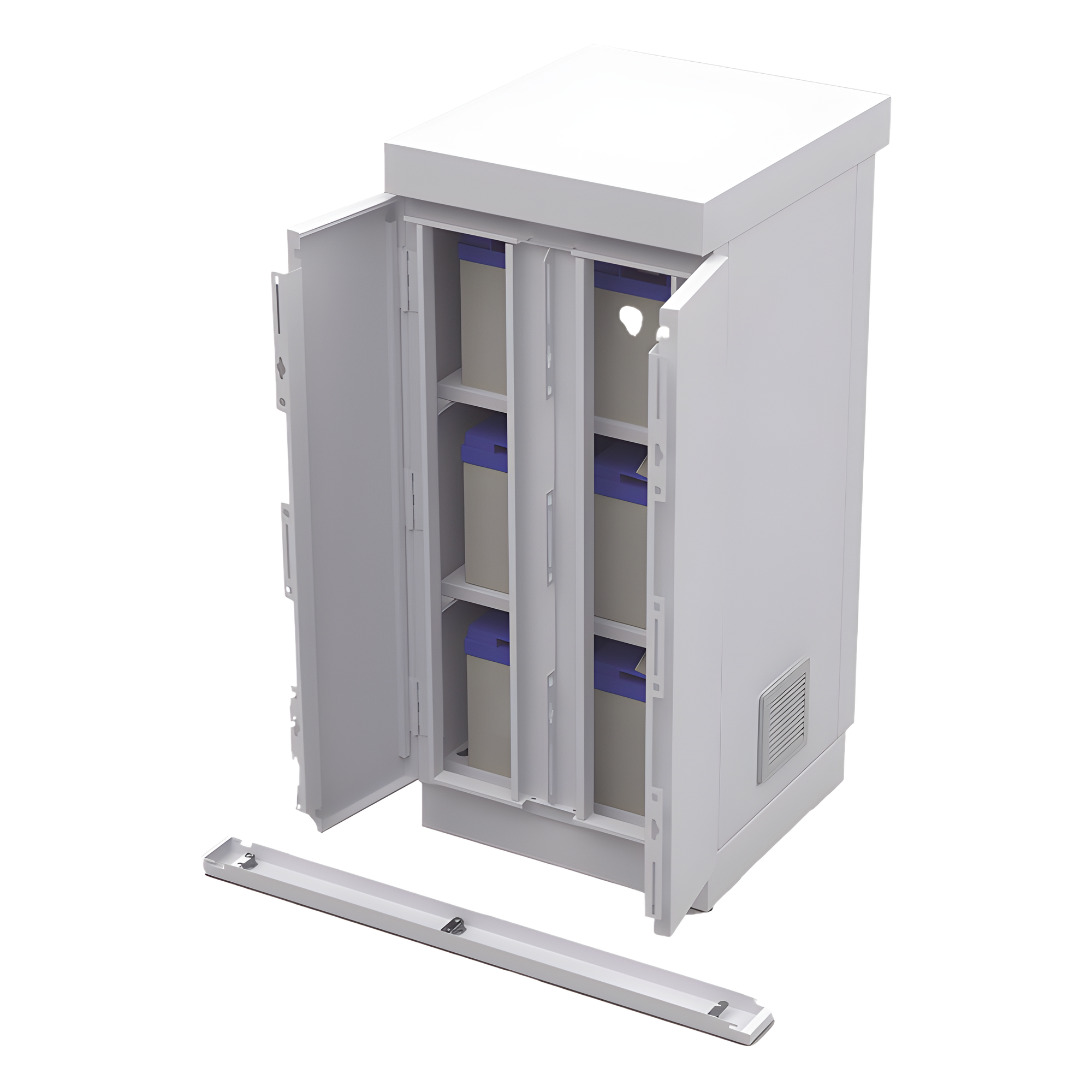Gabinete de Seguridad de Lámina Galvanizada para Almacenamiento de Baterías (Hasta 6 baterías PL110D12).