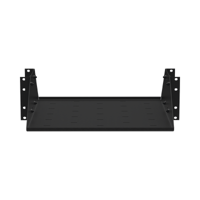 Charola para Soportar Equipos en Rack de 19", Profundidad Ajustable hasta 484 mm. 150 Kg de Carga, Compatible con Racks de Doble Perforación, 3U