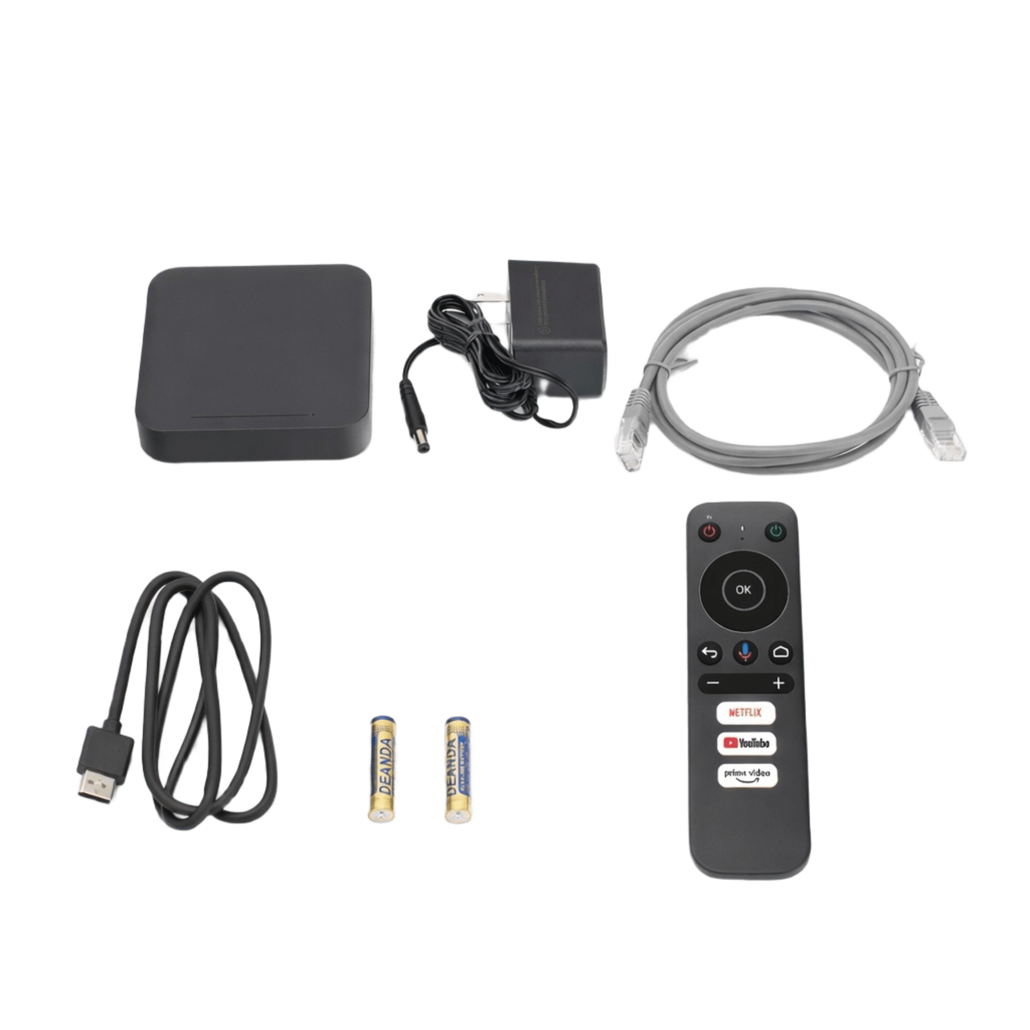 STB 4K Android con Google TV / Alto Rendimiento / Conexión Wi-Fi y por Cable / Control Remoto Bluetooth / Salida HDMI / Software de Gestion para ISP´s