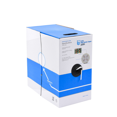 Bobina de Cable UTP Cat5e para Exterior en Color Blanco / 305 Metros (1000 Pies) / Certificada UL / Sin Blindaje