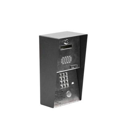 Audioportero Telefónico DKS Para 600 números Telefónicos / Control Para 2 Puertas / Gabinete Para Sobreponer/ Marcación a 16 Digitos / Linea Análoga o Digital