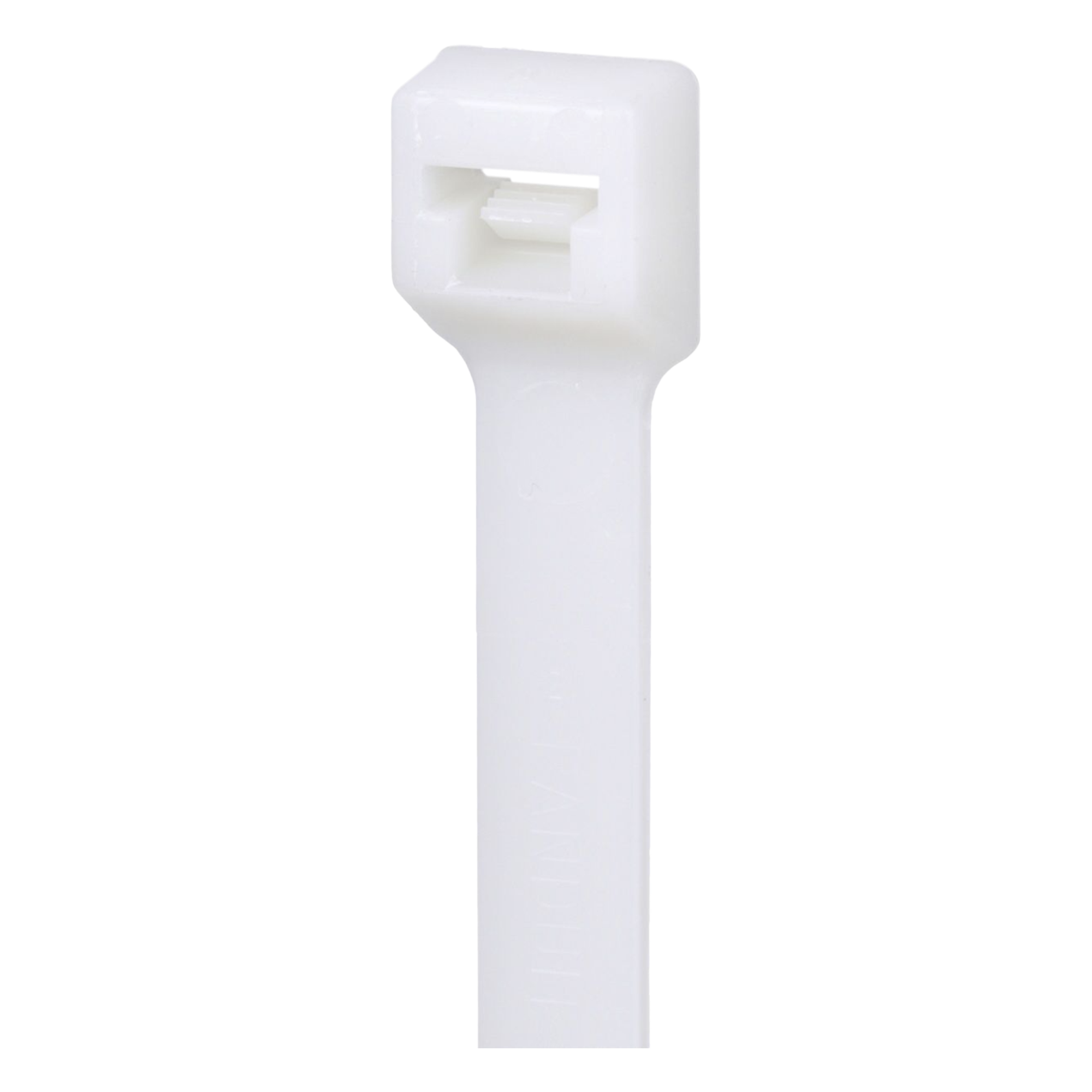 Cincho de Bloqueo de Nylon 6.6, Color Natural, 142 mm largo x 2.5mm ancho, sección transversal en miniatura, 1000 piezas — PANDUIT · SKU PLT1.5M-M