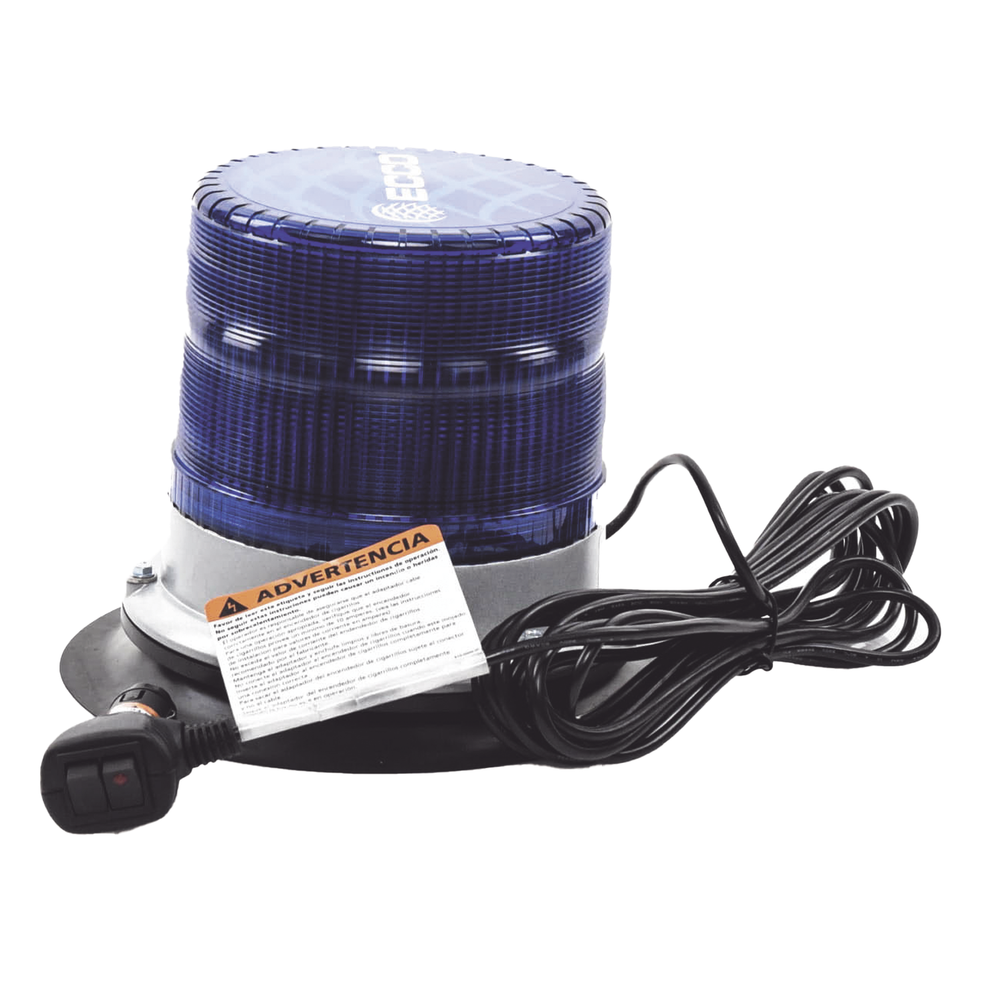 Baliza LED de Pulso / SAE Clase I / 11 Patrones de Flash / 12-24 VDC / IP67 / Montaje Magnético de Vacío