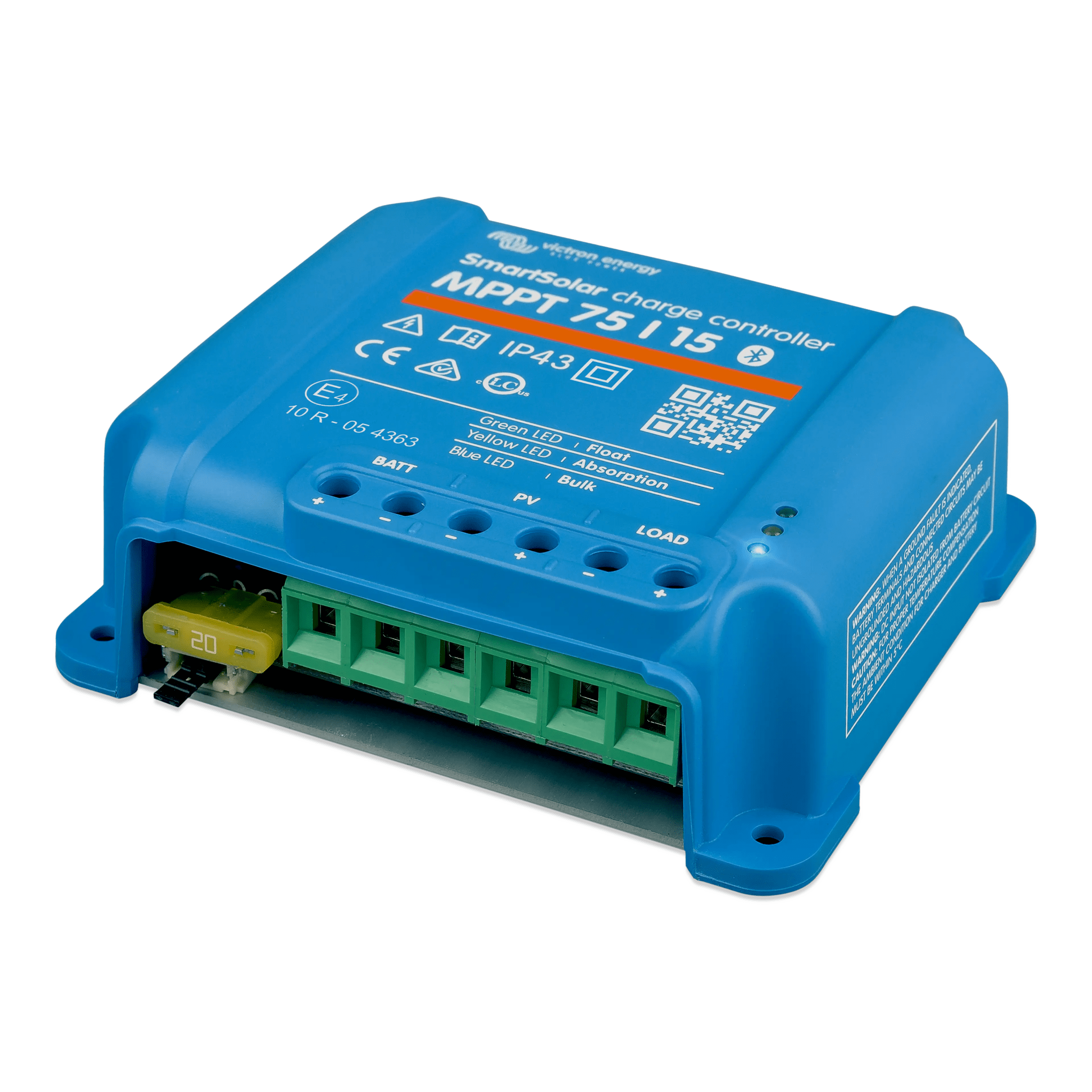 SmartSolar MPPT 75/15 / Controlador de Carga Solar MPPT 15A / 12/24 Vcc en baterías / IP43