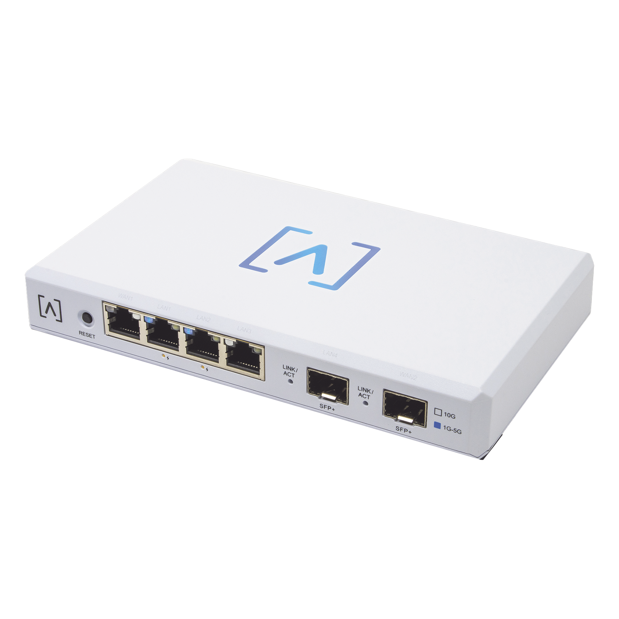 Router VPN / 4 puertos 10/100/1000/2500 Gbps (2 puertos PoE af/at) / 2 puertos SFP+ 10Gbps / Filtrado Avanzado DPI: Bloqueo de Contenido / Administración nube gratuita / Soporta UPnP — ALTA LABS · SKU ROUTE10