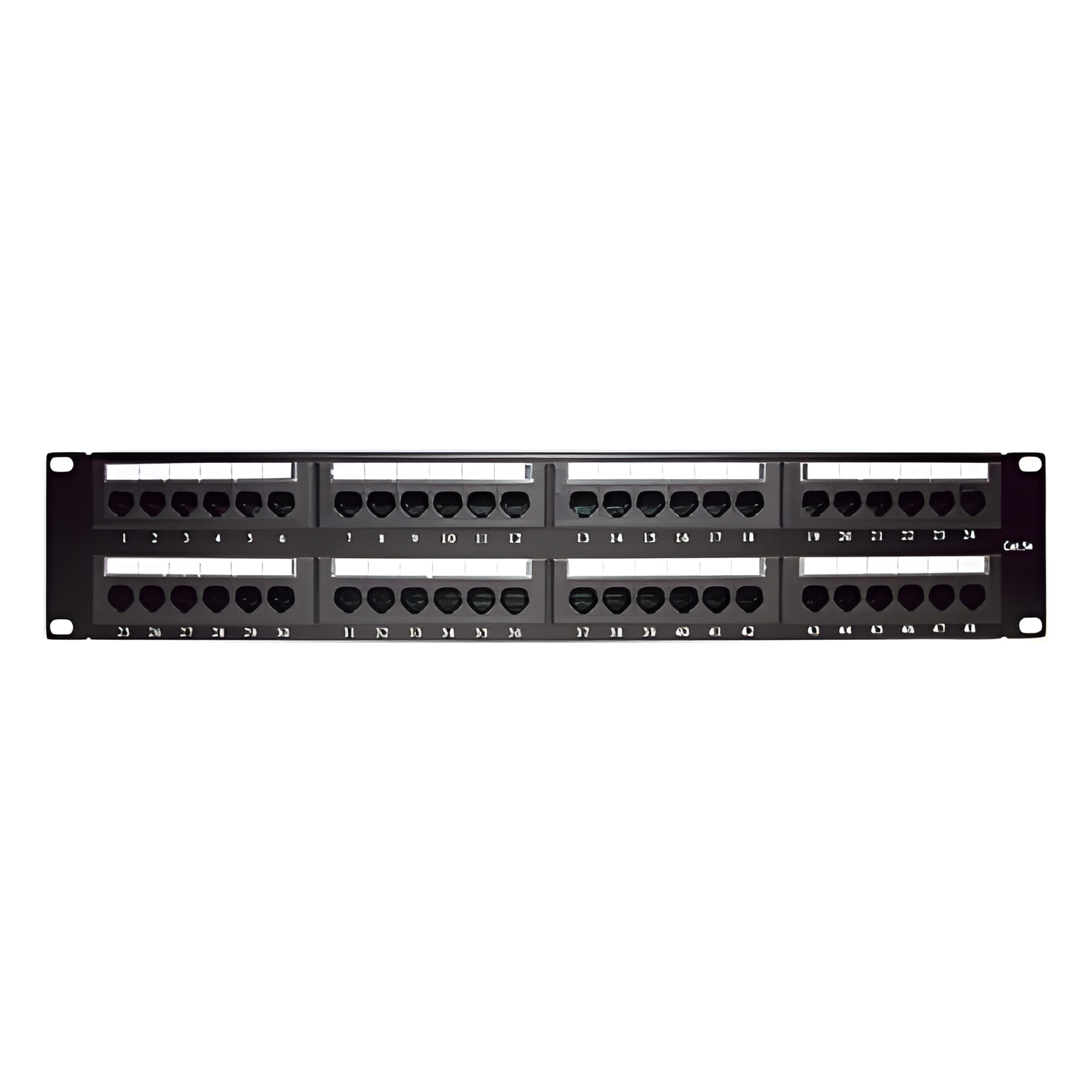 Panel de Parcheo de Impacto (110) UTP de 48 Puertos Cat5e 19 Pulgadas (48.26 cm), 2U con Barra para Organizar Cable — LINKEDPRO BY EPCOM · SKU LP-PP-508