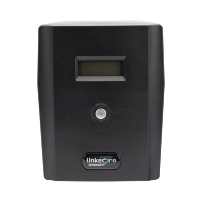 UPS 1500VA/900 W Pantalla LCD / Línea Interactiva 120Vca / 8 tomas 5-15R (6 Respaldadas) / Regulación de Voltaje / Protección RJ45