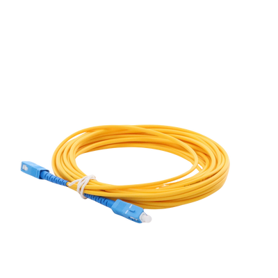 Jumper de Fibra Óptica Monomodo SC/UPC-SC/UPC Simplex de 6 Metros (19.69 Pies), 3mm