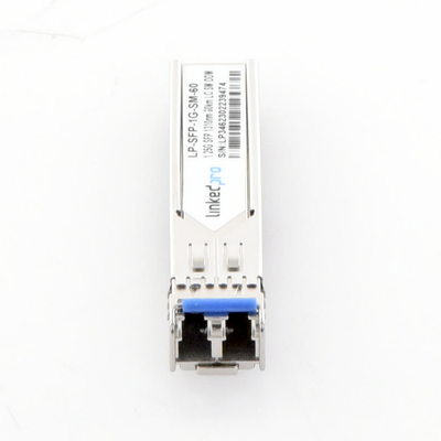 Transceptor Óptico SFP (Mini-Gbic) / Monomodo 1310 nm / 1.25 Gbps / 1000BASE-EX / Conectores LC/UPC Dúplex / DDM / Hasta 60 km