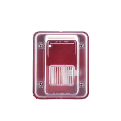 Cubierta para instalar sirenas estrobo en exterior compatible con estrobos sirenas Hochiki color rojo