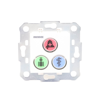 Modulo de 3 Botones iluminados con Lector RFID 125 KHz / Alarma / Cancelar y Código Azul / BUS RS485 / Compatible con NX0019/B, NX1021 y NX0015