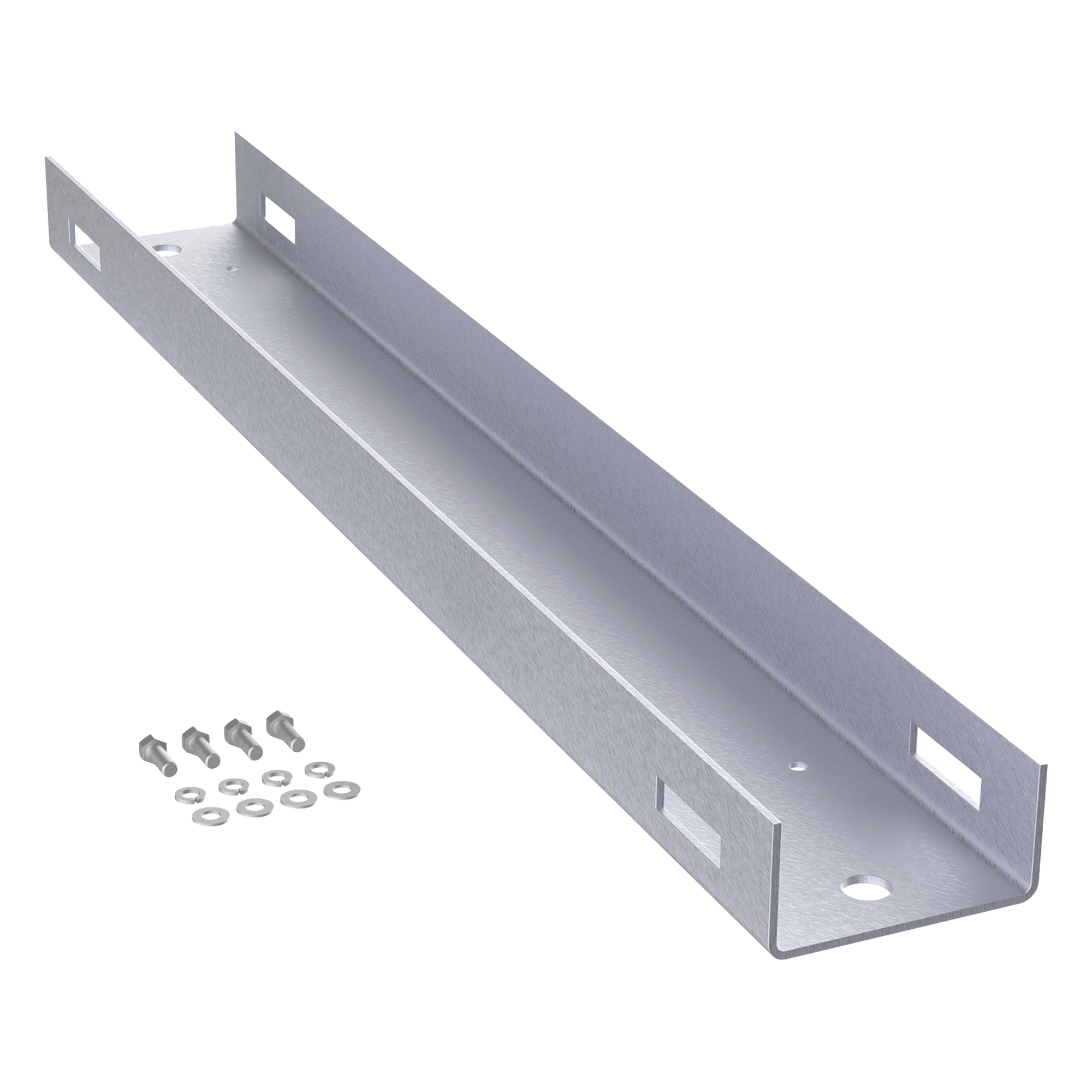 Montaje de Poste / Aluminio Anticorrosión / 1200 mm (3.94 ft) / 25 UR / Rack 19 in / Color Negro — HOFFMAN · SKU EPMC12