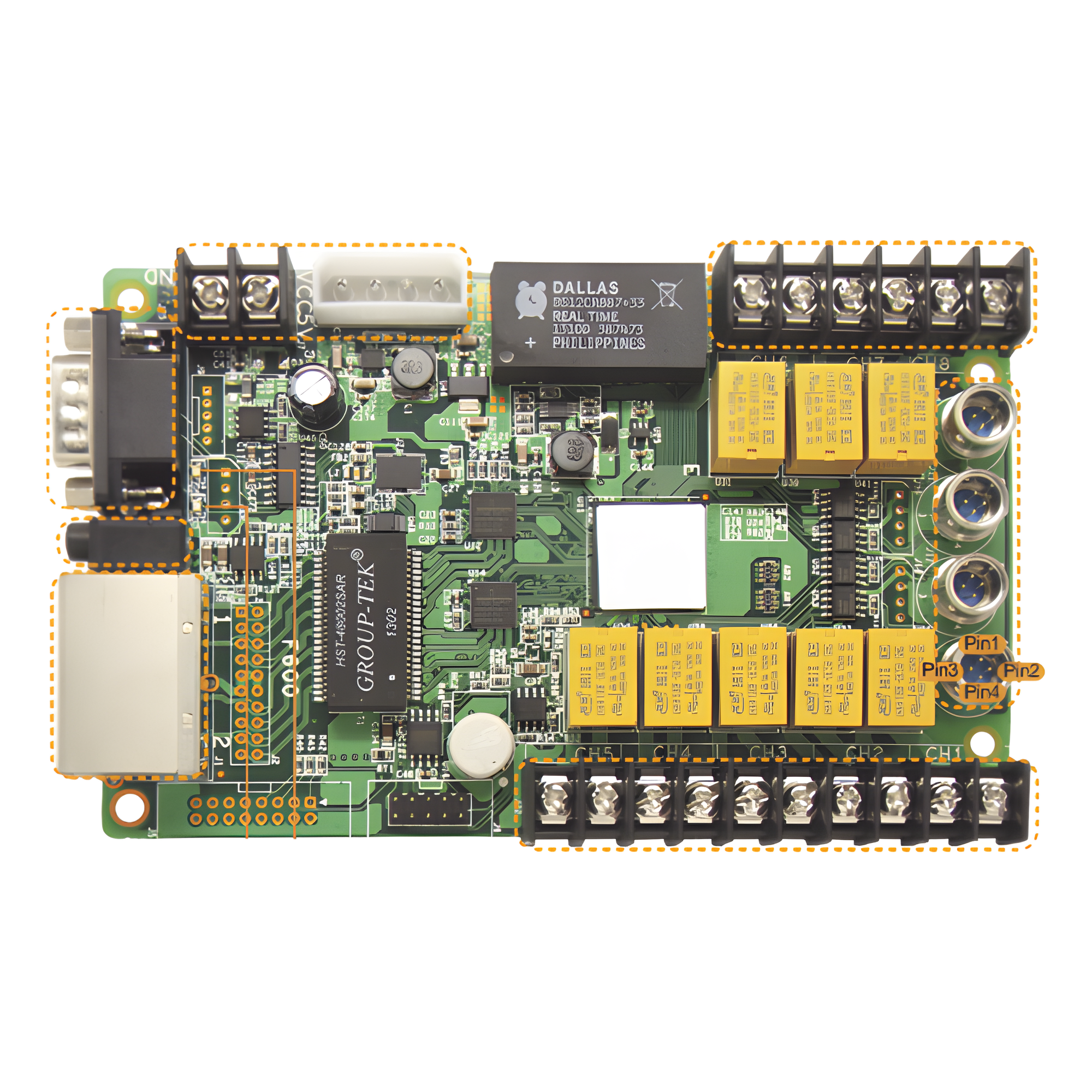 Tarjeta Receptora para Sensor de Luz / Compatible con Controladores N — HIKVISION · SKU DS-D42AM2-N