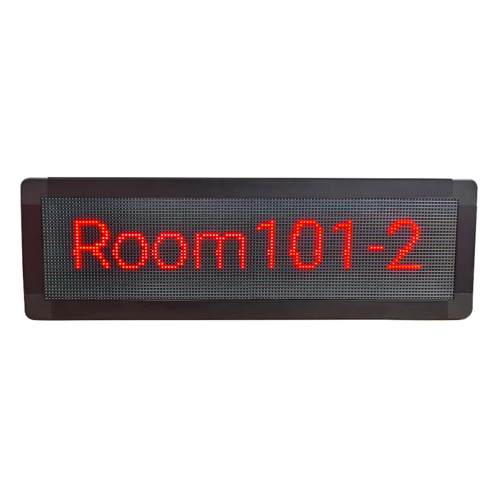 Pantalla LED de Pasillo / Doble Cara / Matriz 128×32 / Indicadores RGB / PoE / SIP / Montaje en Pared