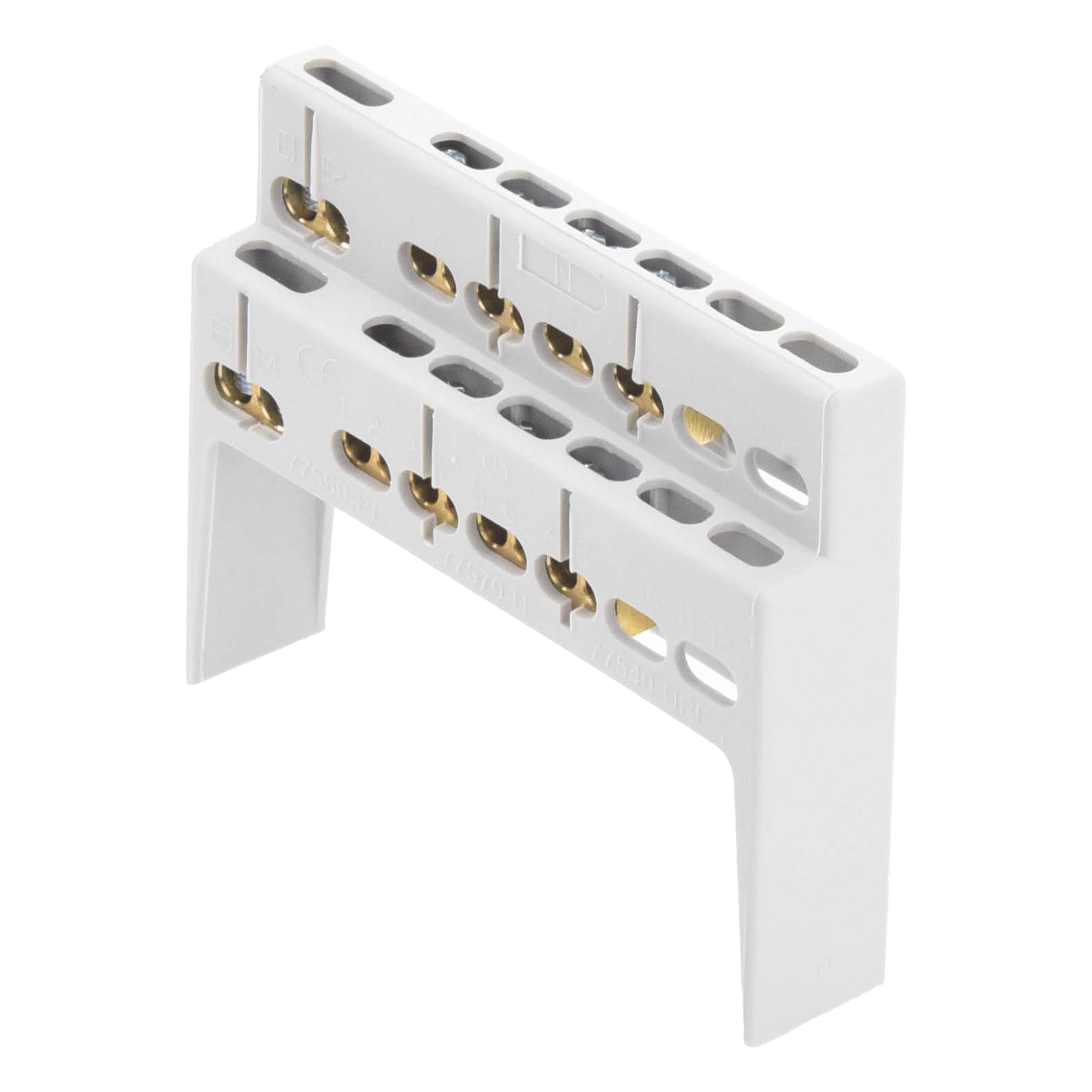 Soporte + Barra de Conexion (8 MOD) (8+2 ENTR.) IP40