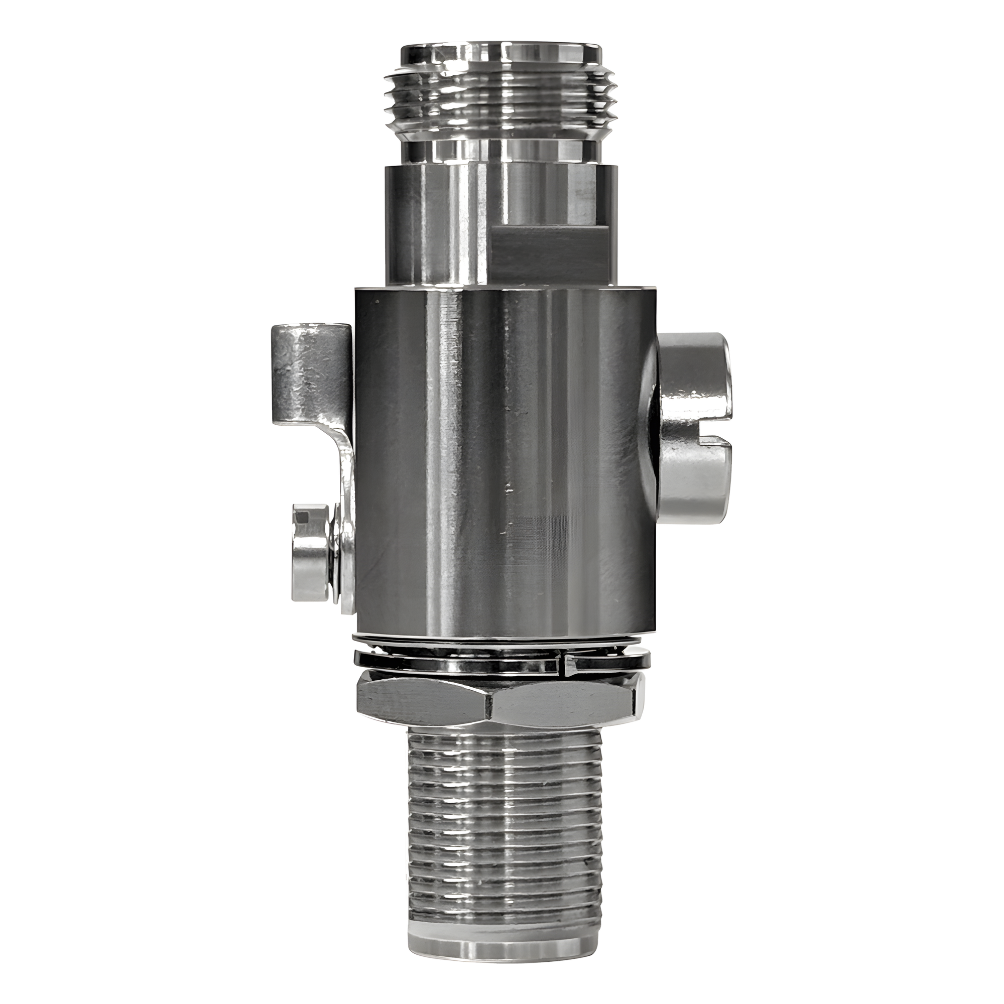 Protector Contra Descargas Eléctricas / Rango de Frecuencia de DC a 5.8 GHz / Impedancia 50Ω / Protección Bidireccional / Tubo de Descarga de Gas 90V Reemplazable / Conectores N hembra — WILSONPRO / WEBOOST · SKU 850-050