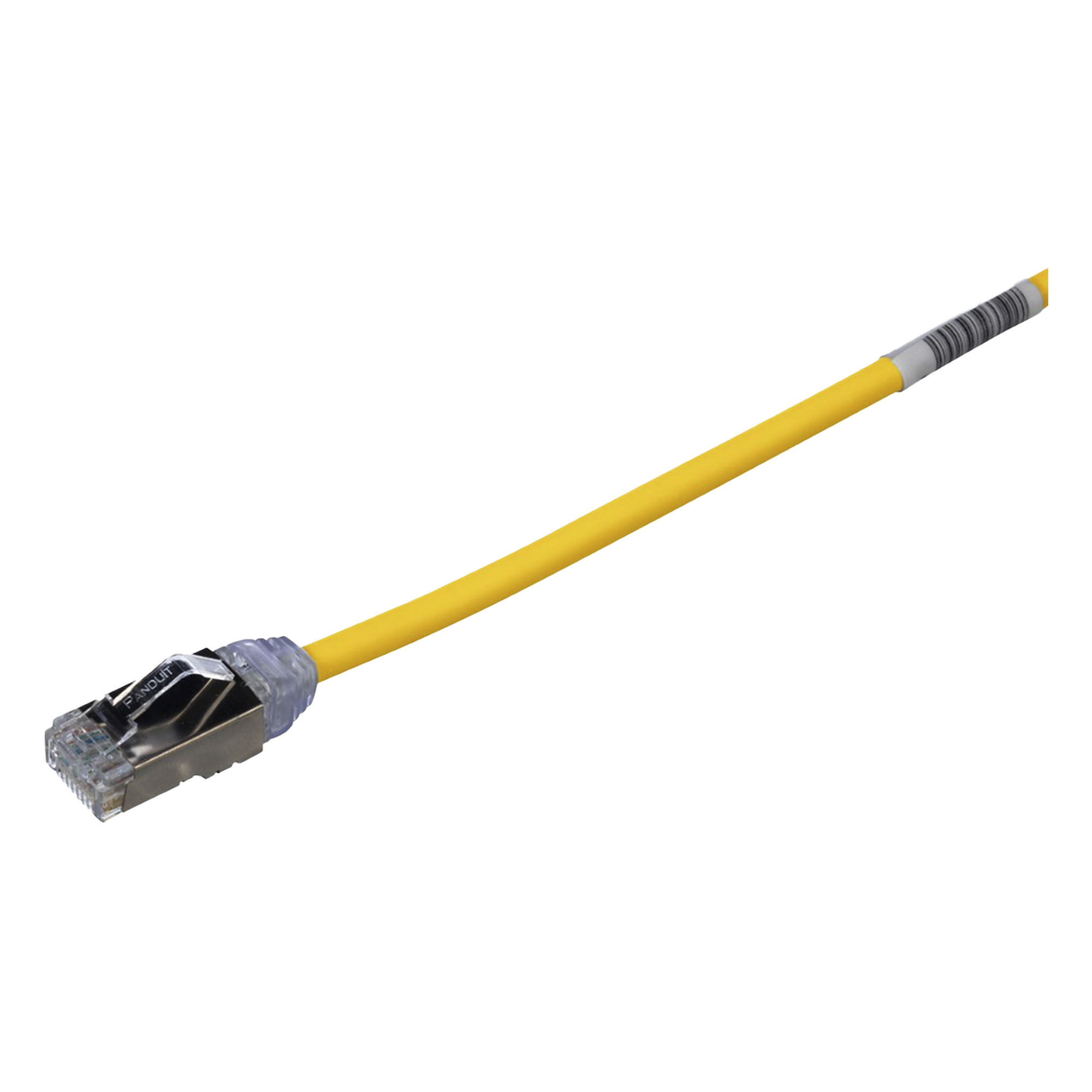 Patch Cord Cat6A, Diametro Reducido 28 AWG, Blindado S/FTP, CM/LS0H, 20 cm (7.87 Pulgadas), Color Amarillo — PANDUIT · SKU STP28X0.2MYL