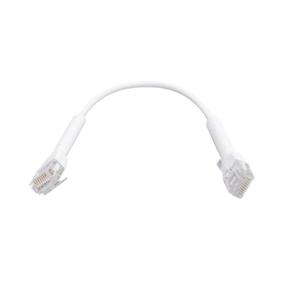 UniFi Ethernet Patch Cable Cat6 de 22 cm (8.66 pulgadas), Color Blanco