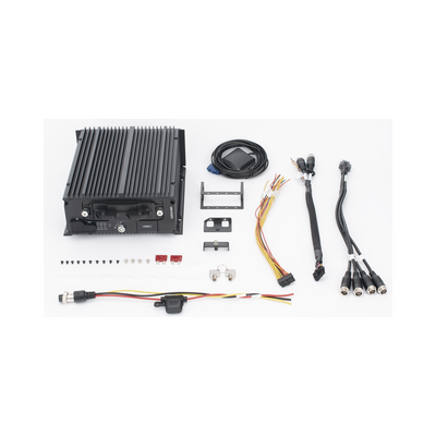 DVR Hibrido Móvil 1080p / 4 Canales TURBO + 8 Canales IP / Soporta 4G / WiFi / GPS / Sensor G / Soporta 2 Memorias SD / Alarmas I/O / Salida de Video