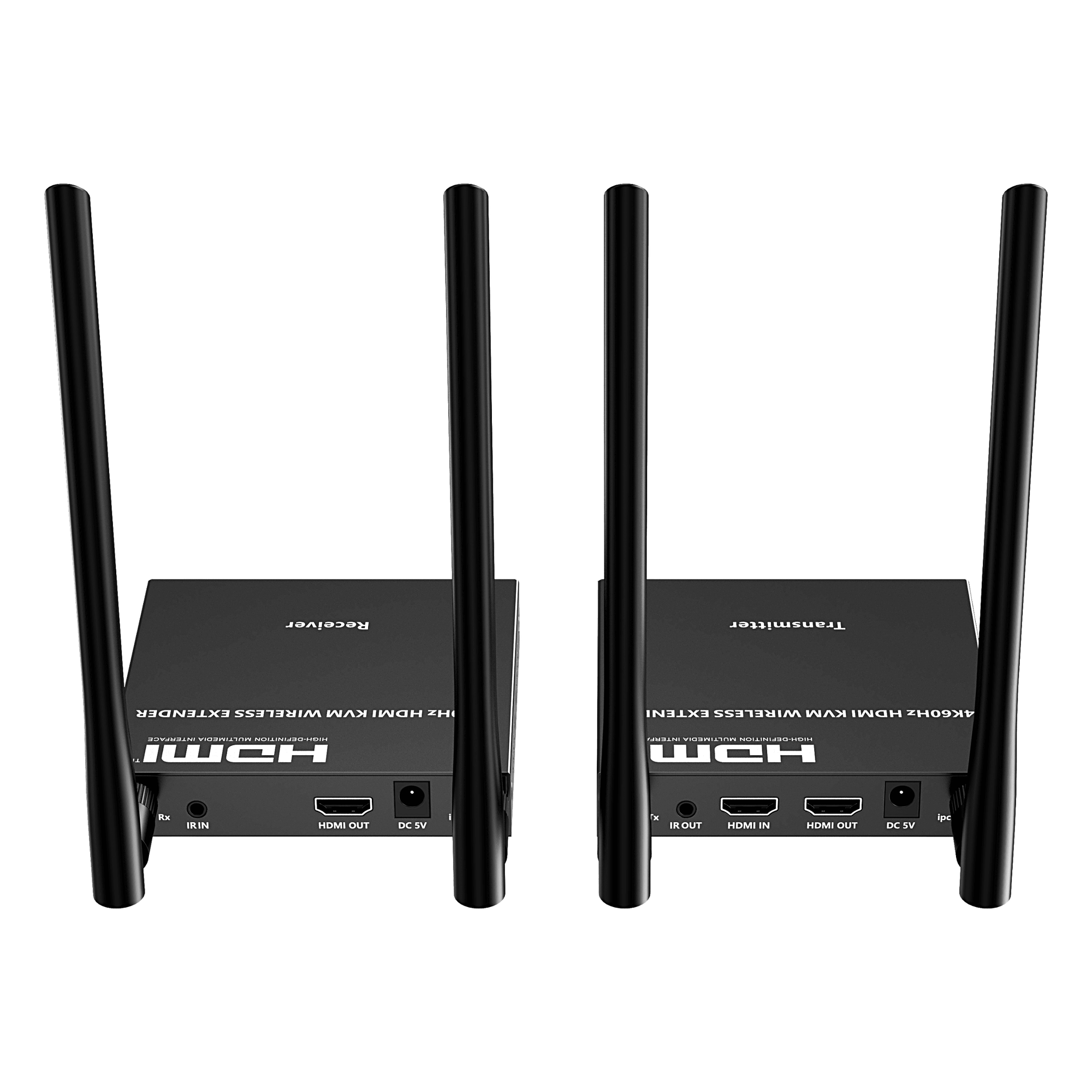 Extensor HDMI Inalámbrico / 4K@60Hz 4096x2160 / KVM Integrado / Banda 5G / Alcance 50 m (164 ft) / 1 a 4 Pantallas