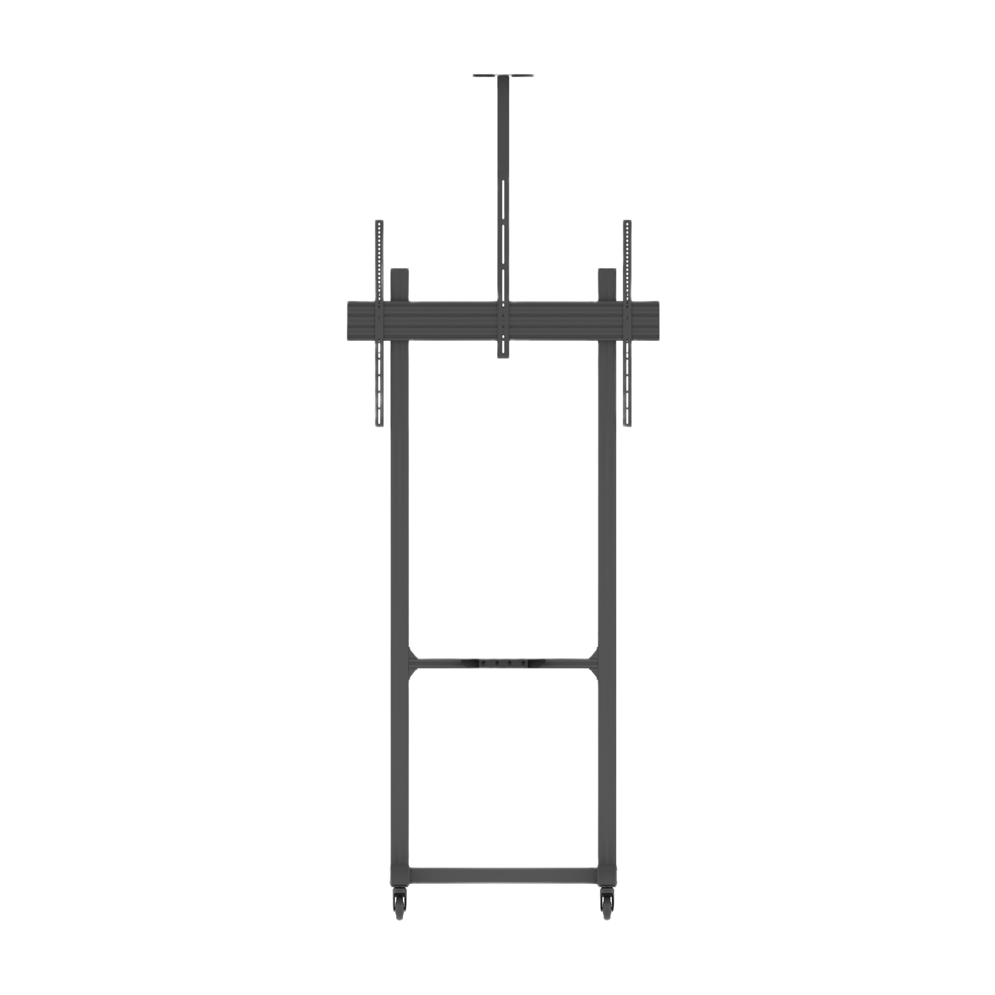 Montaje de Piso Móvil para Pantallas de 65 in a 100 in | vesa 100 x 100 hasta 1000 x 600 | carga maxima soportada 120kg| Fabricado en aluminio y acero