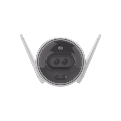 Bala IP 2 Megapíxel / Wi-Fi  / Doble Lente / COLORES EN OSCURIDAD / Deteccion de Personas o Vehículos  / Cruce de Línea / Intrusión a un área / Audio de dos vías / Luz Estroboscópica / Sirena / MicroSD