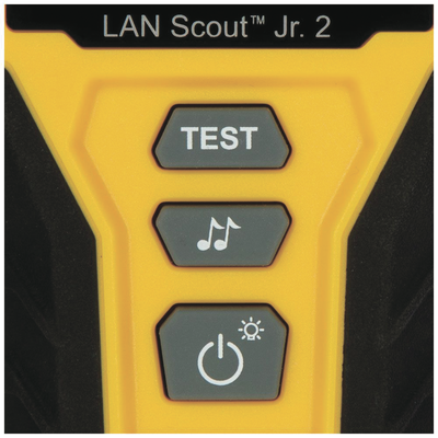 Tester de Cable LAN Scout™ Jr. 2/ Para: Prueba aprobada/ Error de Cableado/ Falla de Circuito Abierto o Cortocircuito/ Par Dividido/ Blindaje.