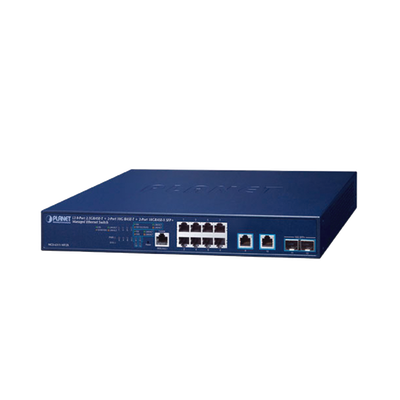 Switch Administrable Capa 3, 8 Puertos de 2.5G BASE-T, 2 Puertos de 10 G BASE-T, 2 Puertos SFP de 10 G