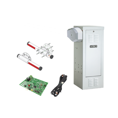 Kit de Barrera Vehicular 1601 de Uso CONTINUO Con Mástil de Aluminio 4 Metros / Incluye Sensor de Masa y Loop. — DKS DOORKING · SKU 1601-KTAL