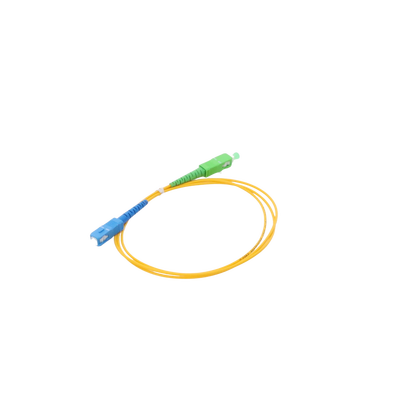 Jumper de Fibra Óptica Monomodo SC/APC-SC/UPC Simplex de 1 Metro (3.28 Pies), 2mm