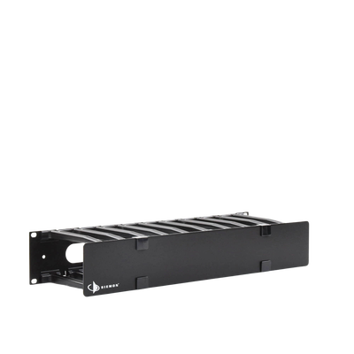Organizador de Cable Horizontal RouteIT, Sencillo, Para Rack de 19in, 6in de profundidad, 2UR