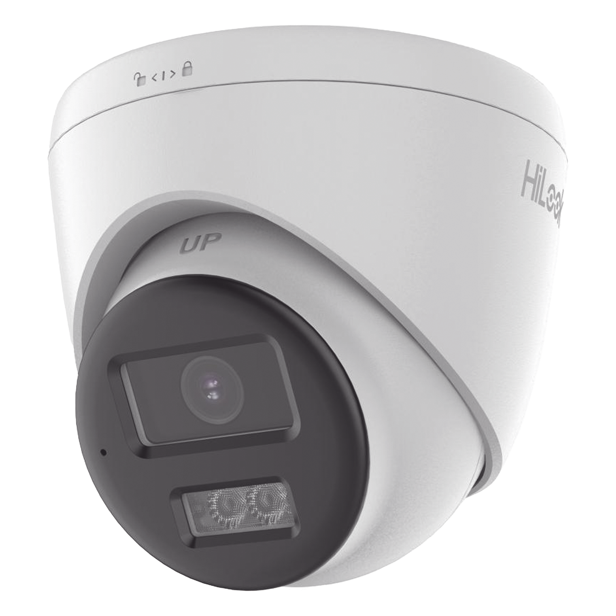 [Audio Bidireccional + Dual Light + ColorVu] Turret TURBOHD 2 Megapixel (1080p) / Lente 2.8 mm / 40 mts IR EXIR + 40 mts Luz Blanca / Micrófono y Bocina Integrado / Exterior IP67 / dWDR — HiLook by HIKVISION · SKU THC-T227-LTS