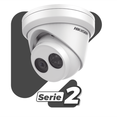 Turret IP 4 Megapixel / Lente 2.8 mm / 30 mts IR EXIR / Exterior IP67 / WDR 120 dB / PoE / ACUSENSE (Evita Falsas Alarmas) / Micrófono Integrado / Metal / MicroSD / ONVIF / ACUSEARCH
