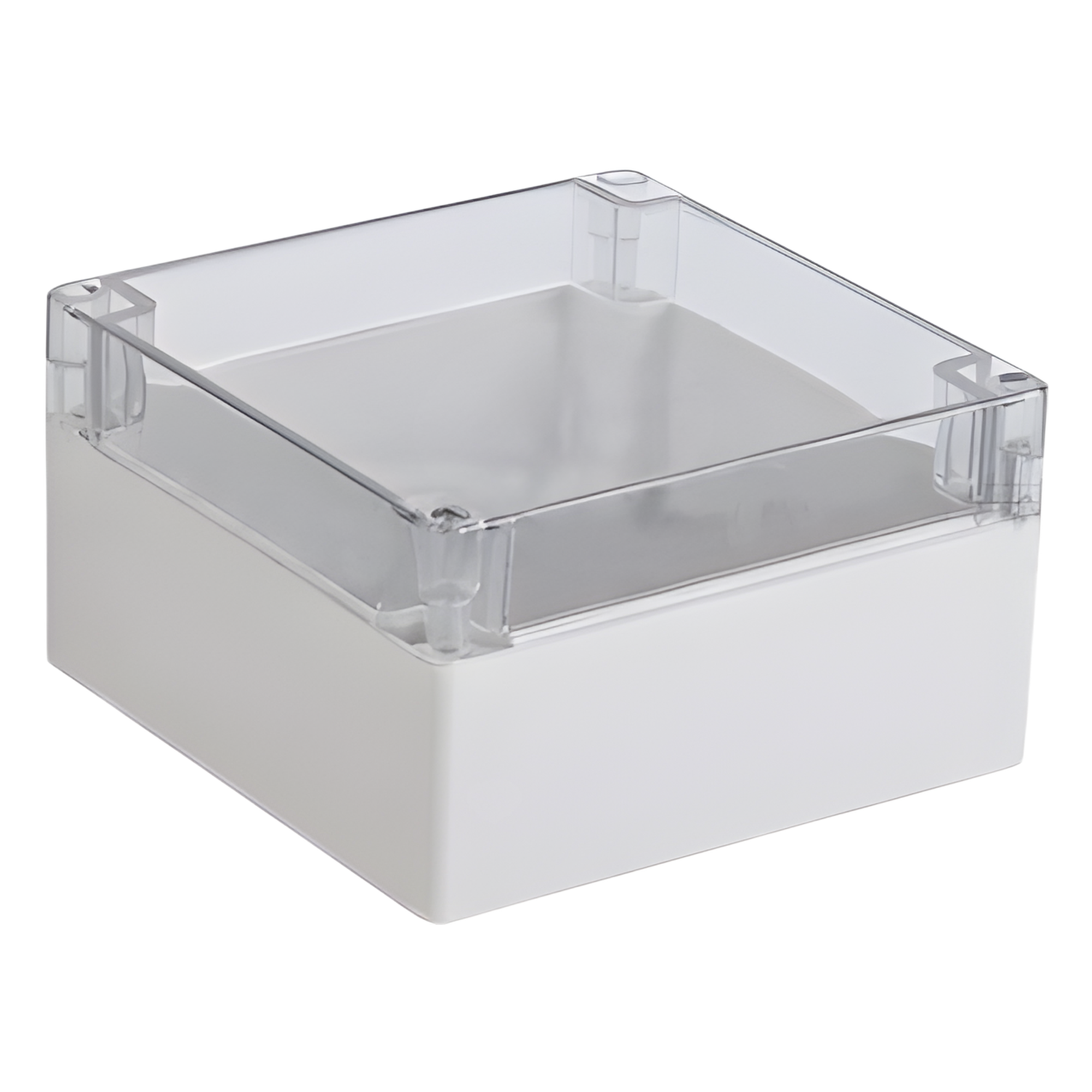 Gabinete Plástico para Exterior / IP65 / IK07 / 160 x 160 x 90 mm / Tapa Transparente / ABS 3 mm / -20 a 60 °C — TXPRO · SKU TXG-01-5