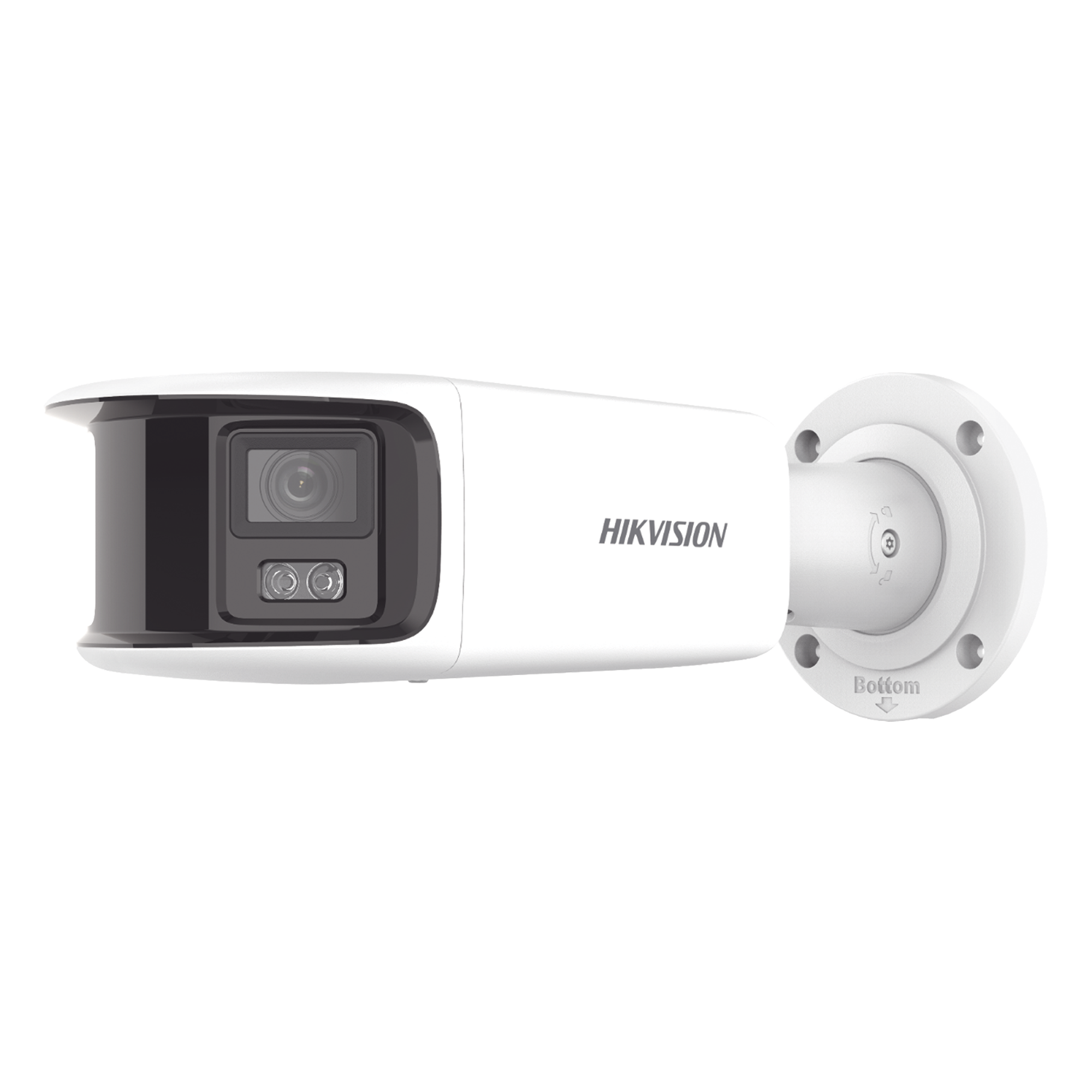 [FlexVu] [PROTECCIÓN ACTIVA] Bala IP Panorámica 8 Megapixel (4K) / 2 Lentes 4 mm (180°) / Imagen a Color 24/7 (ColorVu) / PoE / WDR 130° / IP67 / ACUSENSE / Luz Estroboscópica y Alarma Audible / 40 mts Luz Blanca / Micro SD — HIKVISION · SKU DS-2CD2T87G2-PLSU/SL(C)
