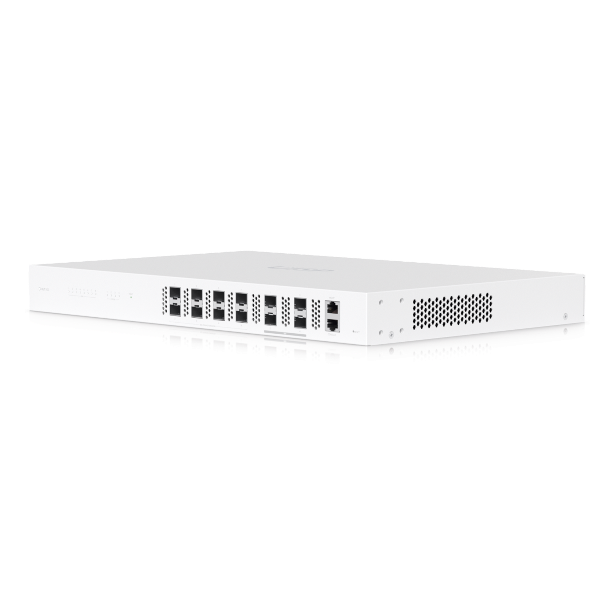 Ubiquiti UISP Fiber OLT XGS — Terminal de línea óptica (OLT) de 8 puertos, 10 Gbps de subida y bajada, capacidad para 2,000+ suscriptores — UBIQUITI · SKU UISP-FIBER-OLT-XGS