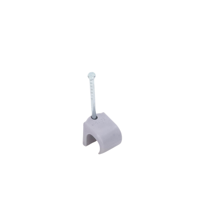 Grapa para cable redondo de 10mm color gris (100pzs) (3104-00100) 