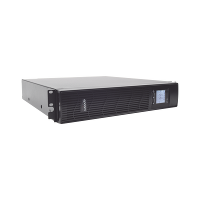 UPS de 1000VA/900W / Topología On-Line Doble Conversión / Entrada y Salida de 120 Vca / Clavija de Entrada NEMA 5-15P / Pantalla LCD Configurable /Formato Rack/Torre