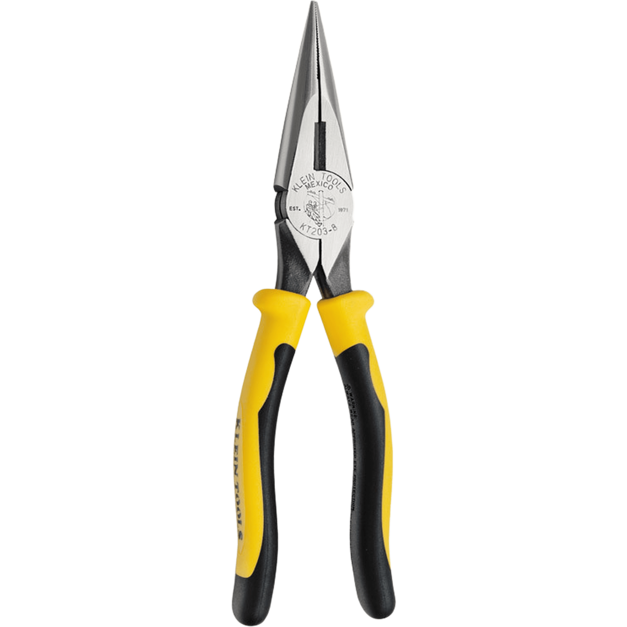 Pinzas de Punta Cónica con Corte Lateral de 8 Pulgadas. Con Tope para Máximo Agarre.