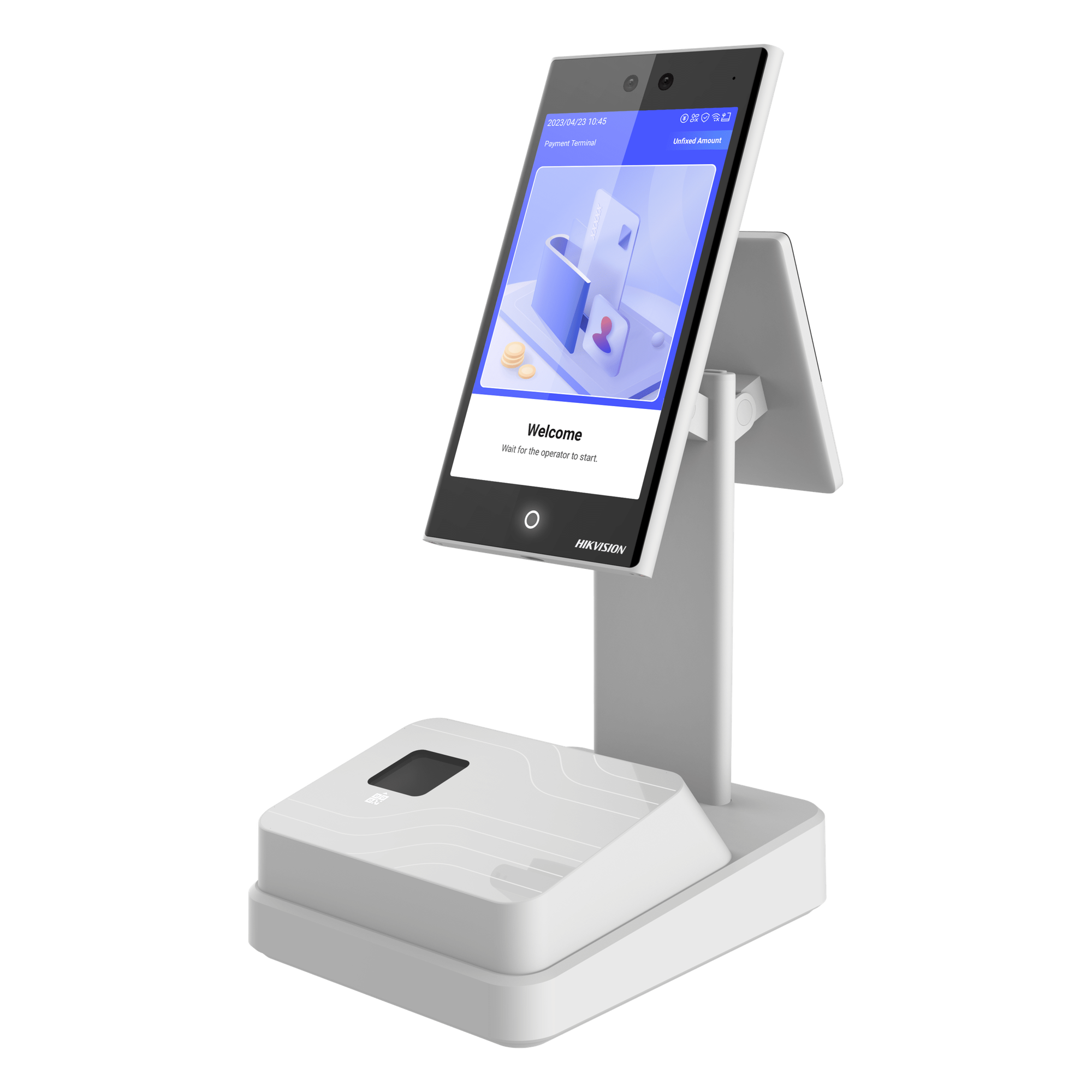 Terminal de Pago con Pantalla Touch y Camara Dual para Reconocimiento Facial / Solo para proyectos de desarrollo con plataforma Hikvision — HIKVISION · SKU DS-K6301X-DT