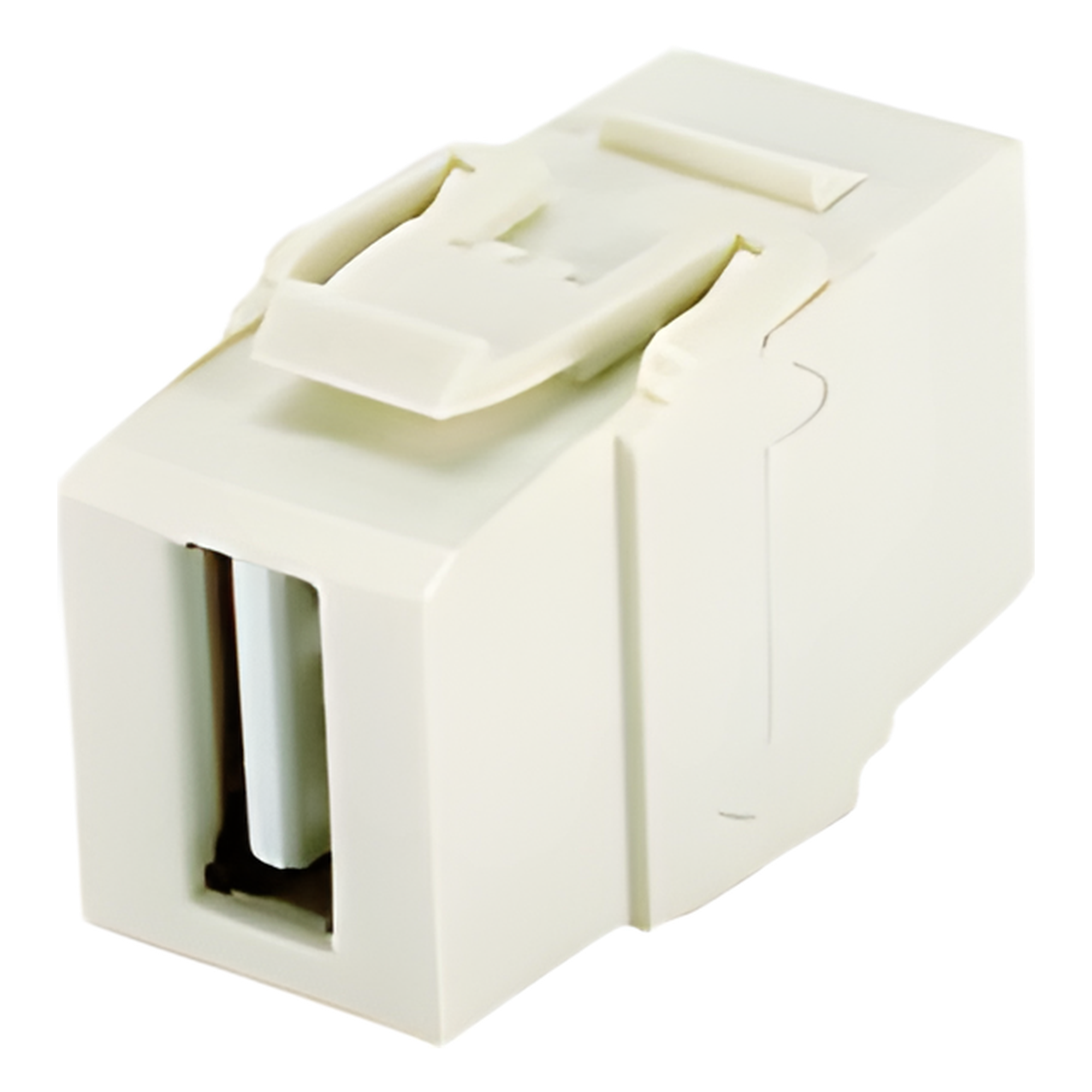Módulo Acoplador USB 2.0 / Keystone / Hembra a Hembra / Blanco Mate / 1 Espacio Modular — PANDUIT · SKU NKUSBAAIW