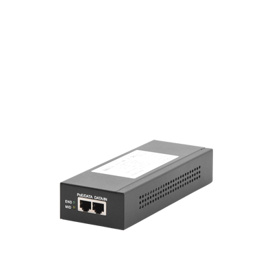 Inyector Super Hi-PoE / 56 Vcc / 60 Watts / Para Domos HIKVISION PTZ / IP (-AE / DE) / Soporta 802.3 af / at / Para Aplicaciones de CCTV