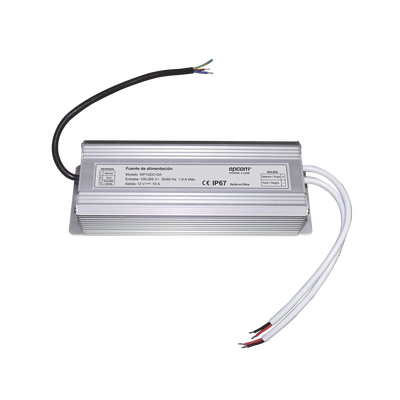 Fuente 12 V / 10 Amperes | Waterproof | Intemperie grado IP67